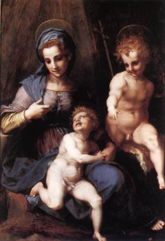 Andrea Del Sarto : Madonna and Child with the Young St John